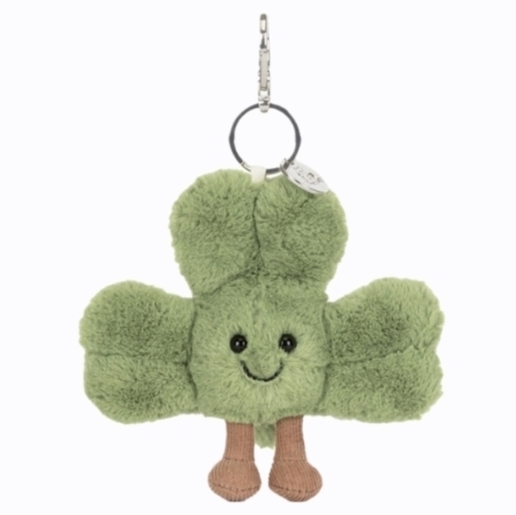 Amuseables Siofra Shamrock Bag Charm Soft & Plush BNWT Authentic - Picture 4 of 8